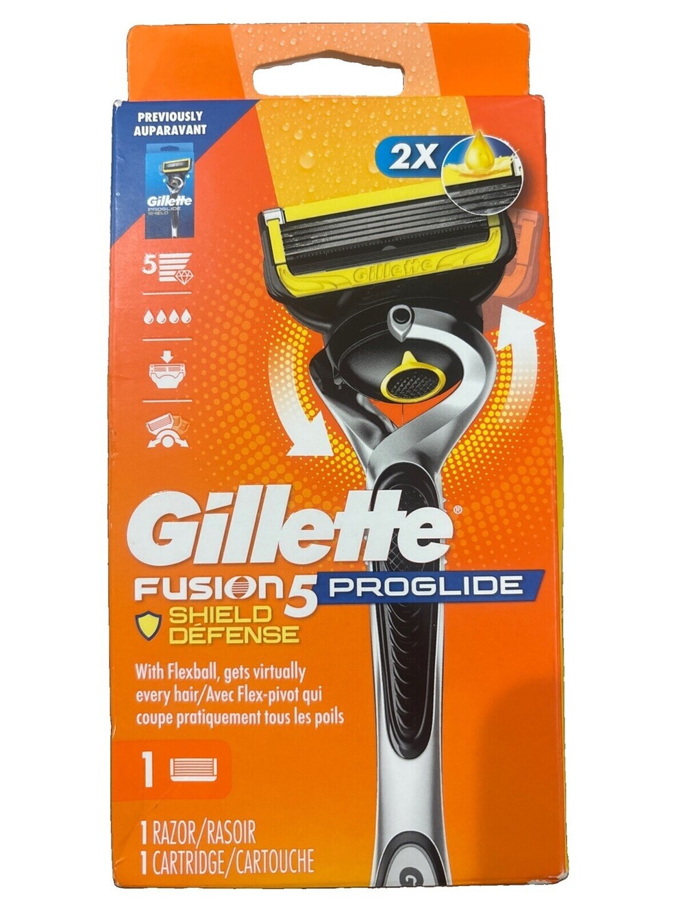 Gillette ProGlide Shield Razor for Men, Handle + 1 Blade Refill